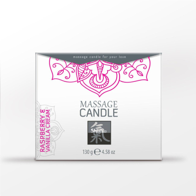 Massage Candle - Raspberry & Vanilla Cream