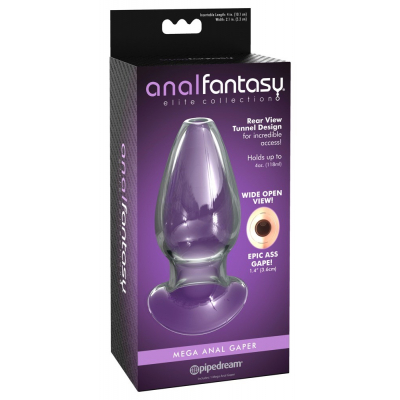 Anal Fantasy Korek analny szklany pusty w środku 12,2cm