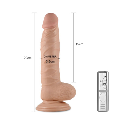 Dildo z przyssawką i wibracjami 22 cm Lovetoy