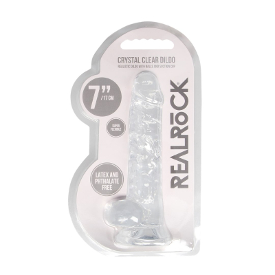 Realistic Dildo with Balls - 7 / 18 cm