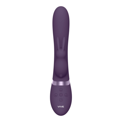 Taka - Inflatable and Vibrating Rabbit Vibrator - Purple