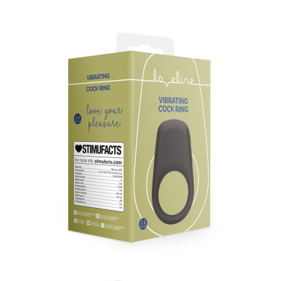 Vibrating Cock Ring - Licorice Black