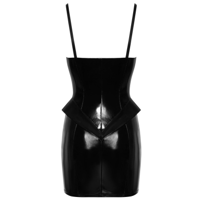 Vinyl Dress Peplum M