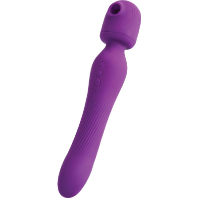 JOS Stimulator 2 in 1 Kisom, silicone, purple, 13 cm