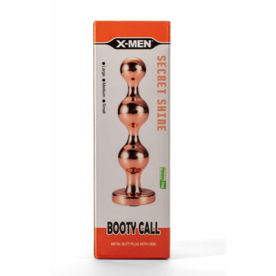 Korek analny o różnej średnicy kulek Secret Shine Booty Call 10,5 cm X-MEN