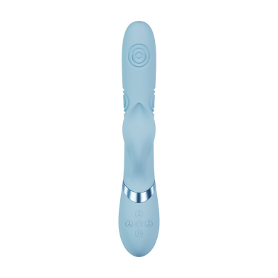 Fronda - G-Spot Vibrating and Tapping Leaf Clitoral Stimulator - Blue