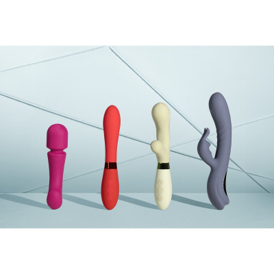 Ultra Soft Silicone Double-Sided Wand Vibrator - Prestone Pink