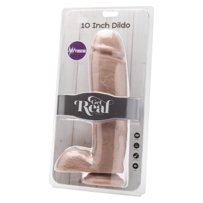 Dildo 10 Inch with Balls Vibrator