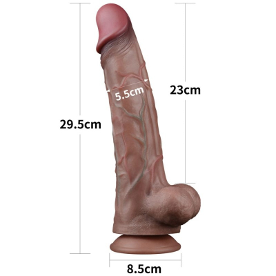 Dildo naturalne z przyssawką 29,5 cm Lovetoy