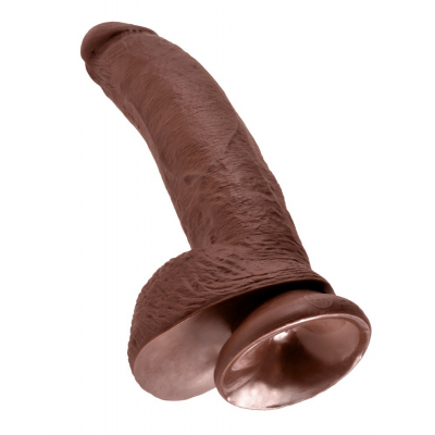 King Cock Dildo z jądrami 23cm ciemny wariat