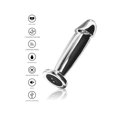 ToyJoy Buttocks Vibrating Metal Buttplug