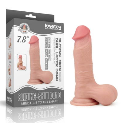 Dildo silikonowe z mocną przyssawką 19,5 cm Lovetoy