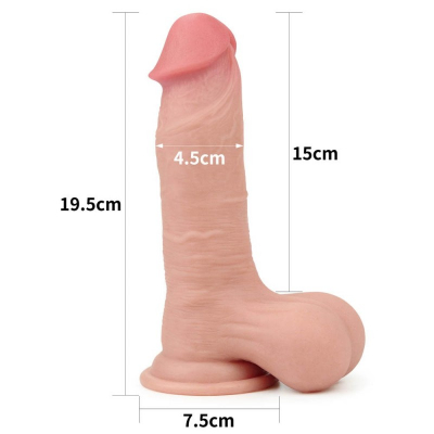 Dildo silikonowe z mocną przyssawką 19,5 cm Lovetoy