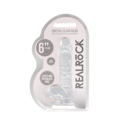 Realistic Dildo with Balls - 6 / 15 cm