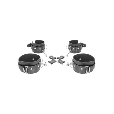 Bonded Leather Hogtie with Hand and Ankle Cuffs