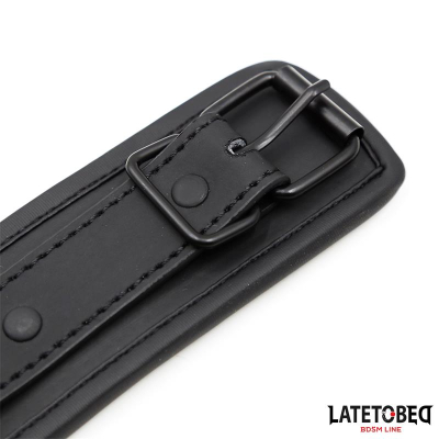 Set Collar and Leash Neoprene Black