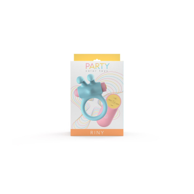 RINY VIBRATING RING W/ BLUE SILICONE USB CONTROLLER