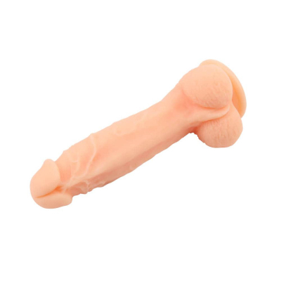 Realistyczne dildo z jądrami i przyssawką 20,5cm