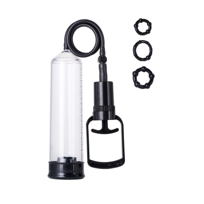 A-TOYS, Penis Pump, PVC, Black, 23.5 cm