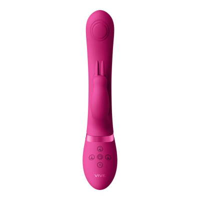 May - Dual Pulse-Wave Vibrating C-spot G-Spot Rabbit - Pink
