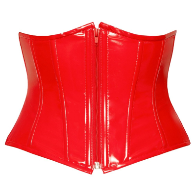 Vinyl Waist Cincher red XL