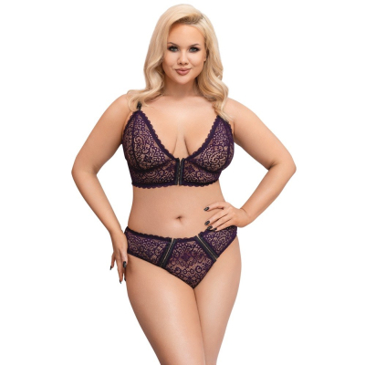 Bra Set purple 3XL