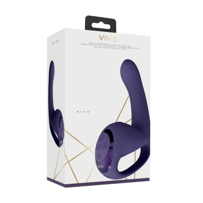Riko - Triple Motor Thumper with Advanced Finger Motion Pulse Wave Stimulator - Purple