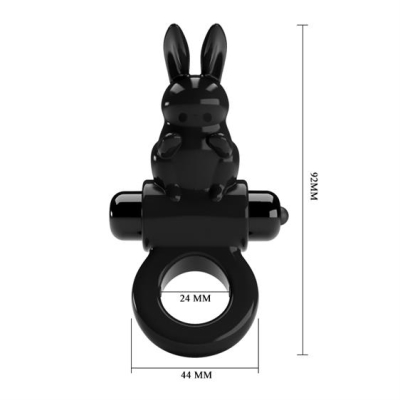 Pretty Love Exciting Vibrating Cock Ring Black