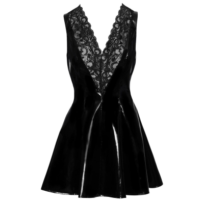 Vinyl Dress with Lace L