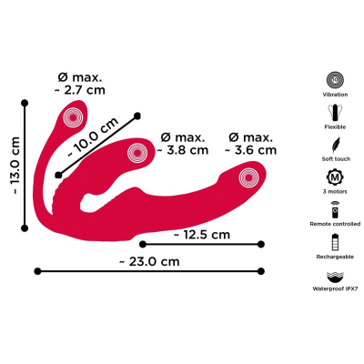 Strapless Strap-On Triple RC