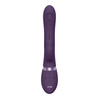Rini - Pulse Wave Vibrating Double Penetration Rabbit - Purple
