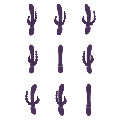 Rini - Pulse Wave Vibrating Double Penetration Rabbit - Purple
