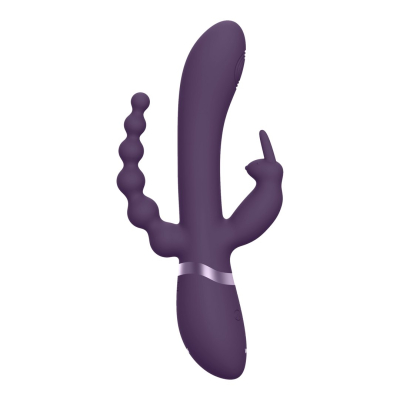 Rini - Pulse Wave Vibrating Double Penetration Rabbit - Purple