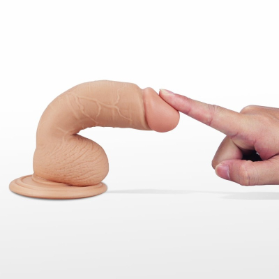 Dildo z przyssawką i wibracjami Real Extreme 18 cm Lovetoy