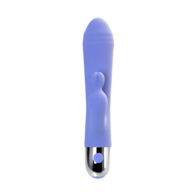 Vibrator with clitoral stimulation Flovetta Crocus, silicone, purple, 17.5 cm