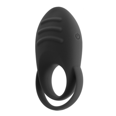 DUAL COCK RING - BLACK