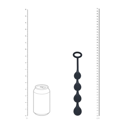 Waterdrop Silicone Anal Balls - S - 20mm - Black