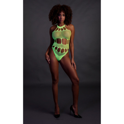 Body with Grecian Neckline - One Size - Neon Green