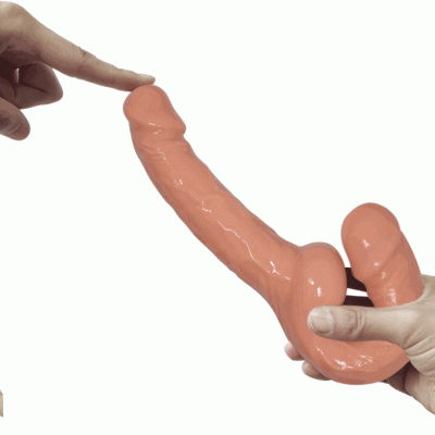 Strap on podwójne dildo Stymulacja punktu G i P 15cm Lybaile