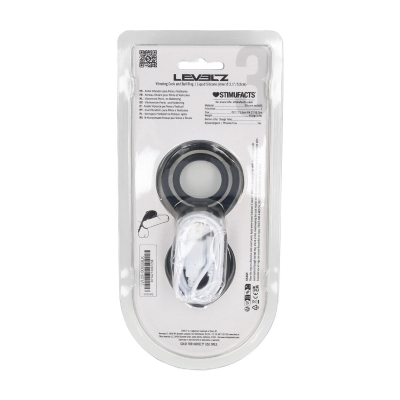 Vibrating Cock and Ball Ring with Winged Stimulator - Black
