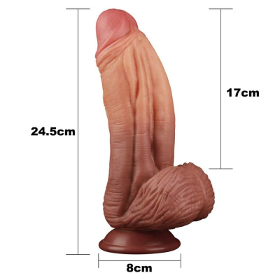 Ogromne Dildo z przyssawką 24,5 cm Lovetoy