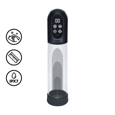Engage - Automatic Waterproof Penis Pump and Masturbator - Gun Metal