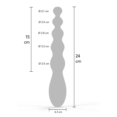 Beaded Anal Power Vibrator