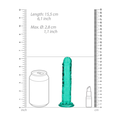 Straight Realistic Dildo with Suction Cup - 6\'\' / 14,5