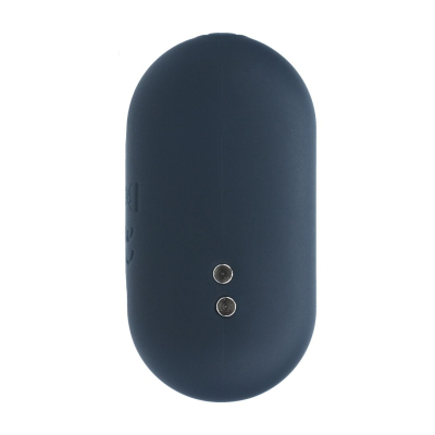 Hexagonal Vibrating Silicone Anal Plug - S - Black