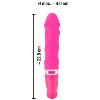 Wibrator silikonowy z funkcją grzania 22,8 cm