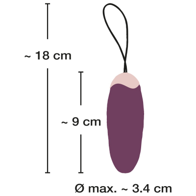 Jajeczko zdalnie sterowane 8 trybów wibracji Javida