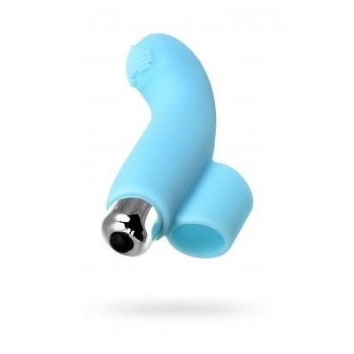 JOS DANKO, Finger vibrator for G-point stimulation, silicone, blue, 9.5 cm