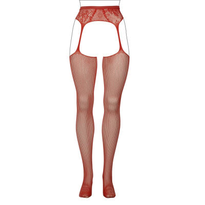 Fishnet and Lace Garterbelt Stockings - Queen Size