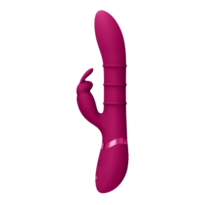Sora - Up Down Stimulating Rings, Vibrating G-Spot Rabbit - Pink